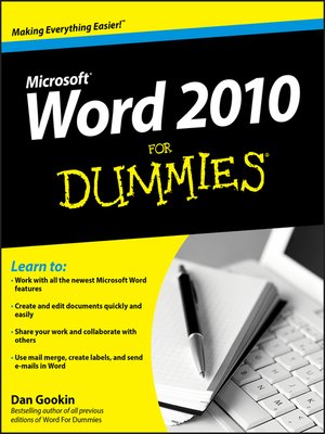 cover image of Word 2010 For Dummies